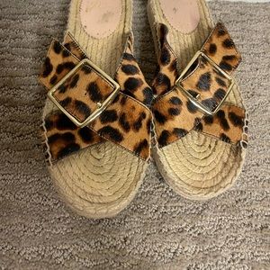 Animal print sandals